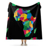 Africa Sherpa Blanket - All Countries Map