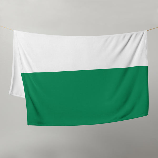 Nigeria Flag Throw Blanket / Prayer Shawl