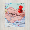 Nigeria Throw Blanket - Nigeria Map