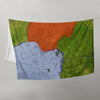Nigeria Throw Blanket - Nigeria Rugged Map
