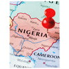 Nigeria Throw Blanket - Nigeria Map