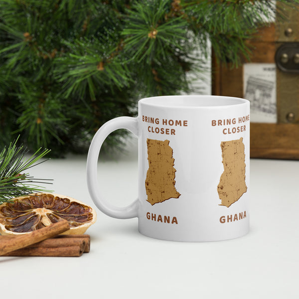 Bring Home Closer – Ghana Map Mug