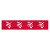 Kenya Headband - White Map on Crimson Fabric