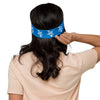 Kenya Headband - White Map on Navy Blue Fabric