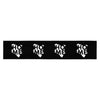 Kenya Head band - White Map on Black Fabric