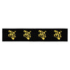 Kenya Head band - Yellow Map on Black Fabric