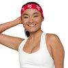 Kenya Headband - White Map on Crimson Fabric