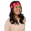 Kenya Headband - White Map on Crimson Fabric