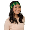 Kenya Headband - Yellow Map on Forest Green Fabric