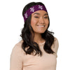 Kenya Headband - White Map on Tyrian Purple Fabric