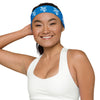 Kenya Headband - White Map on Navy Blue Fabric