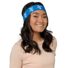Kenya Headband - White Map on Navy Blue Fabric