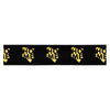 Kenya Head band - Yellow Map on Black Fabric