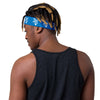 Kenya Headband - White Map on Navy Blue Fabric