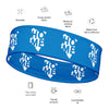 Kenya Headband - White Map on Navy Blue Fabric