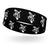 Kenya Head band - White Map on Black Fabric