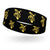 Kenya Head band - Yellow Map on Black Fabric