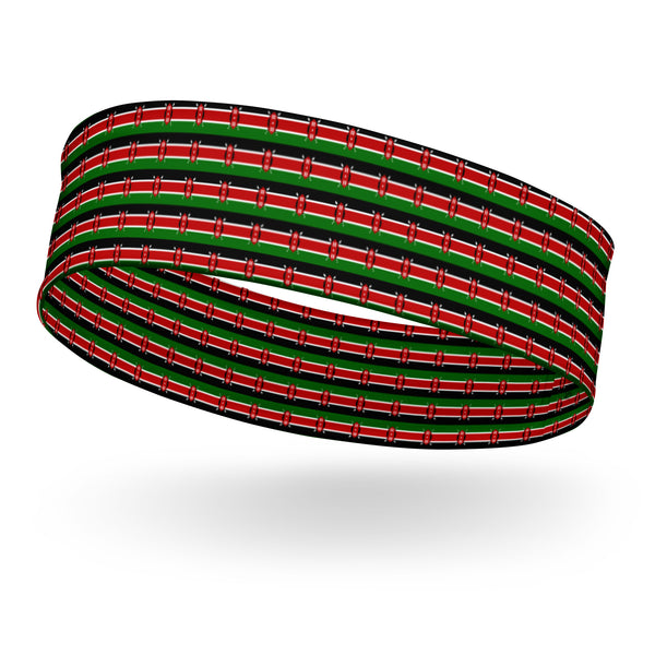 Kenya Headband - Multipattern Kenyan Flag Headband