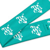 Kenyan Headband - White Map on Iris Blue Fabric