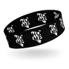 Kenya Head band - White Map on Black Fabric