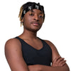 Kenya Head band - White Map on Black Fabric