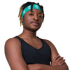 Kenyan Headband - White Map on Iris Blue Fabric