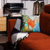 Kenya Throw Pillow - Aerial View of Kenya