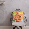 Kenyan Map Premium Throw Pillow