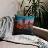 Kenya Premium Throw Pillow - Nairobi City, KICC