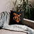 Kenya Premium Throw Pillow - Home, Kenya Orange Map on Black