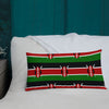 Kenya Premium Throw Pillow - Kenyan Flag Pattern