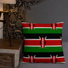 Kenya Premium Throw Pillow - Kenyan Flag Pattern