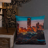 Kenya Premium Throw Pillow - Nairobi City, KICC