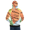 Kenyan Map Unisex Hoodie