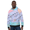 Kenya Unisex Hoodie - Light Blue Map