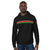 Kenya Flag Unisex Hoodie - Kenyan Flag Strip On Black