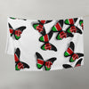 Kenya Flag Throw Blanket - Kenyan Flag (Butterflies pattern)