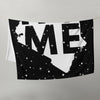 Kenya Premium Throw Blanket - Kenya White Map, on Starry Black Print
