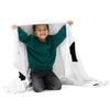 Kenya Premium Throw Blanket - Kenya Black Map, on White