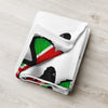 Kenya Flag Throw Blanket - Kenyan Flag (Butterflies pattern)