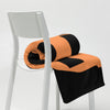 Kenya Premium Throw Blanket- Kenya Orange Map, on Plain Black