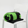 Kenya Premium Throw Blanket- Kenya Grass Green Map, on Plain Black