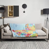 Africa Premium Throw Blanket - African Map