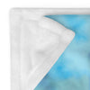 Kenya Premium Throw Blanket - Kenya Map (Blue)