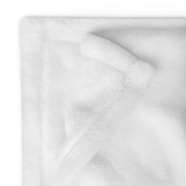 Kenya Premium Throw Blanket - Kenya Black Map, on White