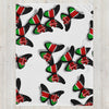 Kenya Flag Throw Blanket - Kenyan Flag (Butterflies pattern)