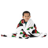 Kenya Flag Throw Blanket - Kenyan Flag (Butterflies pattern)