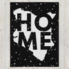 Kenya Premium Throw Blanket - Kenya White Map, on Starry Black Print