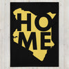Kenya Premium Throw Blanket- Kenya Yellow Map, on Plain Black