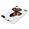 Kenya Flag Throw Blanket - Kenyan Flag (Butterflies pattern)